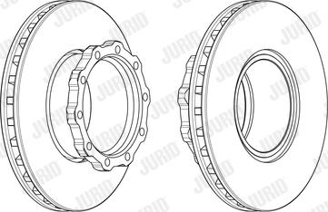 Jurid 569174J - Тормозной диск autospares.lv