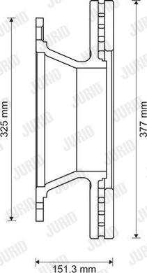 Jurid 569175J - Тормозной диск autospares.lv