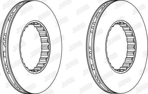 Jurid 569214JK - Тормозной диск autospares.lv