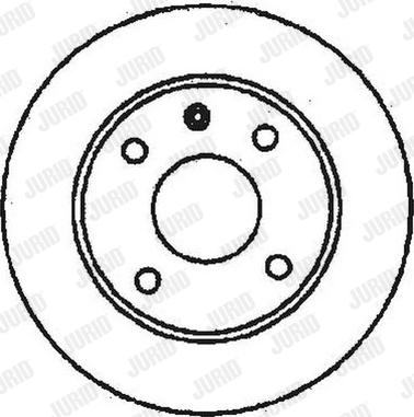 Jurid 561491J-1 - Тормозной диск autospares.lv