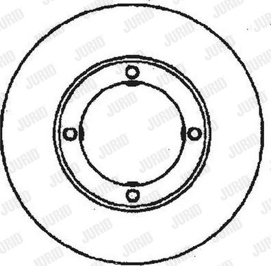 Jurid 561425J - Тормозной диск autospares.lv