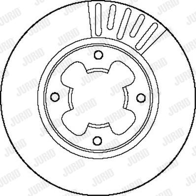 Jurid 561423J - Тормозной диск autospares.lv