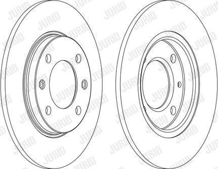 Jurid 561555JC-1 - Тормозной диск autospares.lv