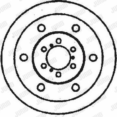 Jurid 561508J-1 - Тормозной диск autospares.lv