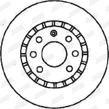 Jurid 561588J-1 - Тормозной диск autospares.lv