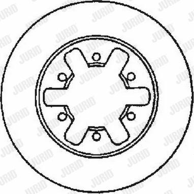 Jurid 561523J-1 - Тормозной диск autospares.lv