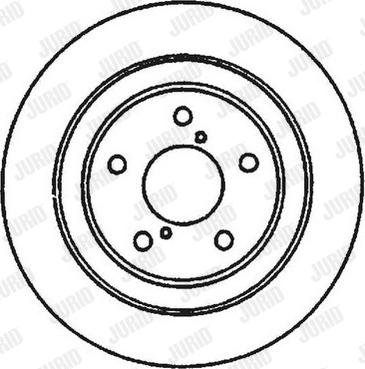 Jurid 561666J-1 - Тормозной диск autospares.lv