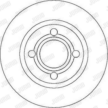 Jurid 561689J-1 - Тормозной диск autospares.lv