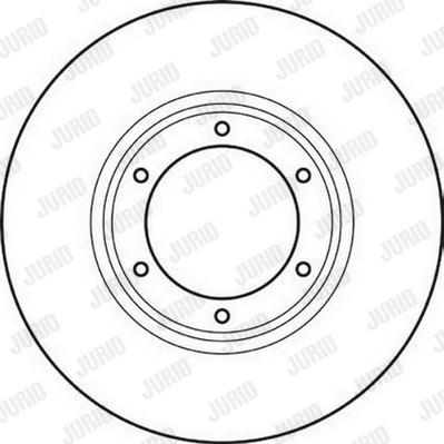 Jurid 561043JC - Тормозной диск autospares.lv