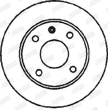 Jurid 561141J-1 - Тормозной диск autospares.lv