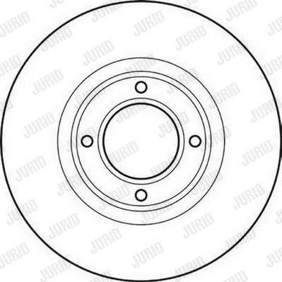 Jurid 561038J - Тормозной диск autospares.lv