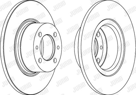 Jurid 561074J - Тормозной диск autospares.lv