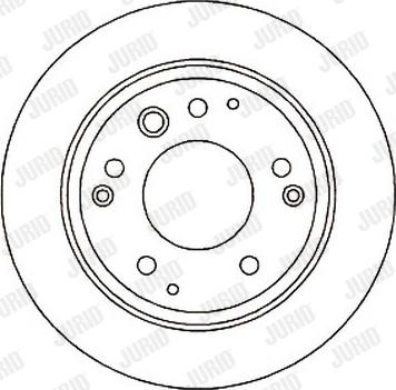 Jurid 561813J-1 - Тормозной диск autospares.lv