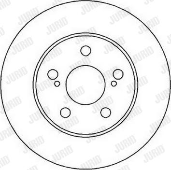 Jurid 561822J-1 - Тормозной диск autospares.lv