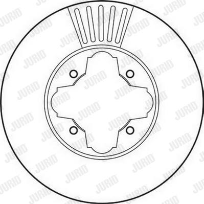 Jurid 561827J-1 - Тормозной диск autospares.lv