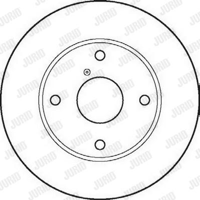 Jurid 561871J-1 - Тормозной диск autospares.lv