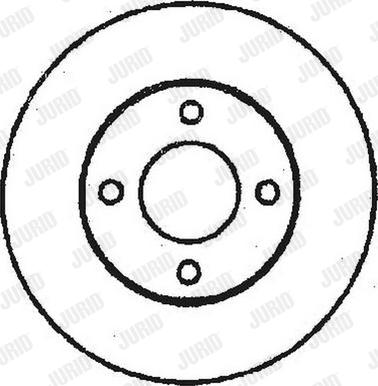 Jurid 561312J-1 - Тормозной диск autospares.lv