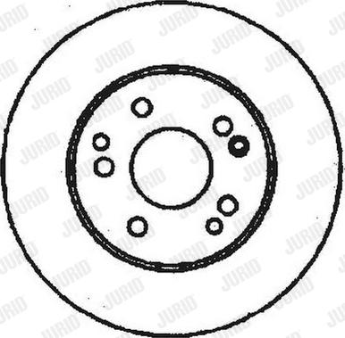 Jurid 561331J-1 - Тормозной диск autospares.lv