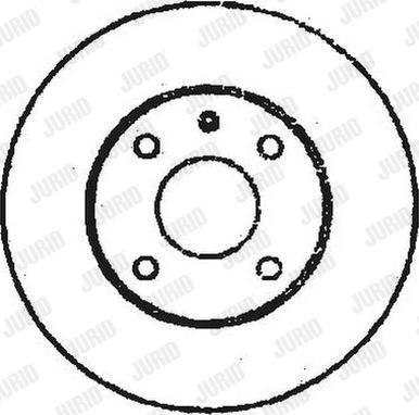 Jurid 561275J-1 - Тормозной диск autospares.lv