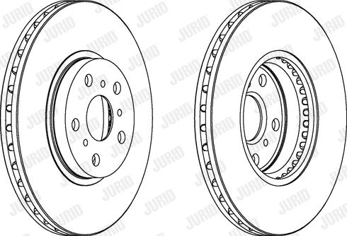 Jurid 561744J - Тормозной диск autospares.lv