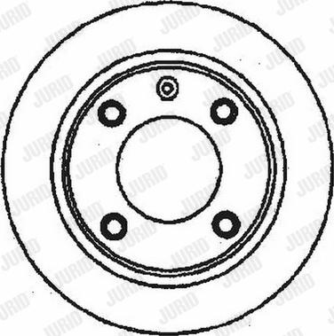Jurid 561704J-1 - Тормозной диск autospares.lv