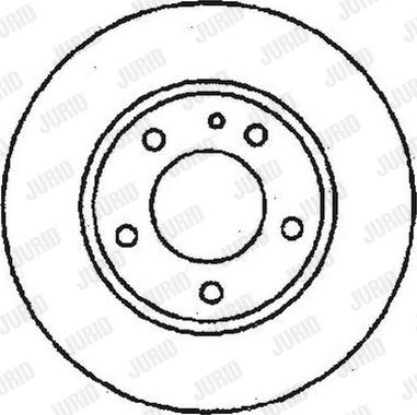 Jurid 561717J-1 - Тормозной диск autospares.lv