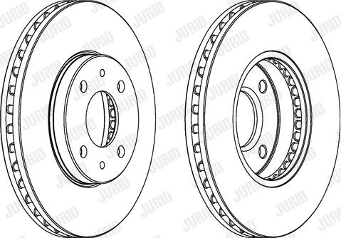 Jurid 561721J - Тормозной диск autospares.lv