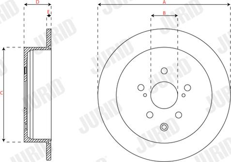 Jurid 563493JC - Тормозной диск autospares.lv