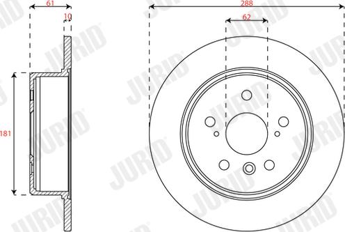 Jurid 563492J - Тормозной диск autospares.lv