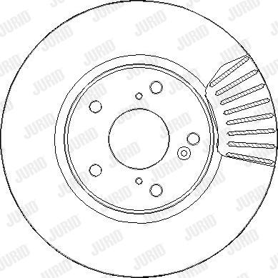 Jurid 563440JC-1 - Тормозной диск autospares.lv