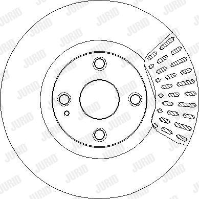 Jurid 563443JC-1 - Тормозной диск autospares.lv