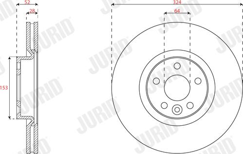 Jurid 563400JC - Тормозной диск autospares.lv