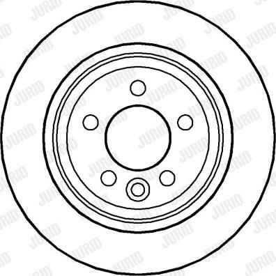 Jurid 563430J-1 - Тормозной диск autospares.lv