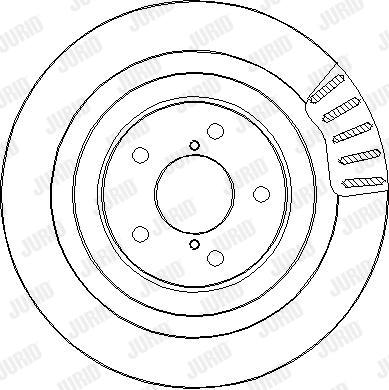 Jurid 563438J-1 - Тормозной диск autospares.lv