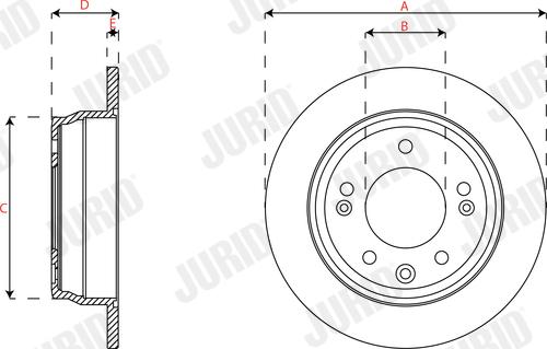 Jurid 563591JC - Тормозной диск autospares.lv