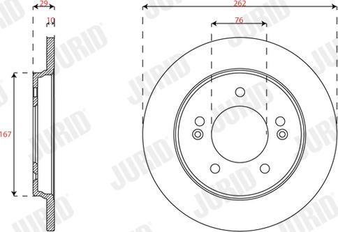 Jurid 563592JC - Тормозной диск autospares.lv