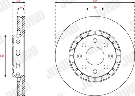 Jurid 563698JC - Тормозной диск autospares.lv