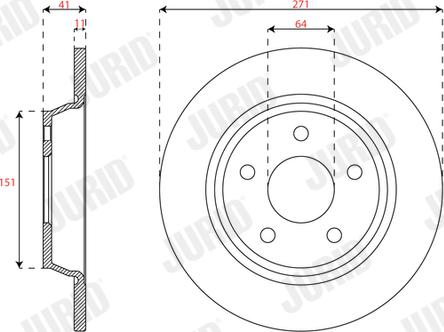 Jurid 563665JC - Тормозной диск autospares.lv