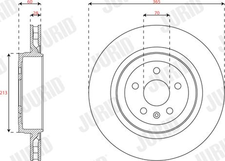 Jurid 563661JC-1 - Тормозной диск autospares.lv