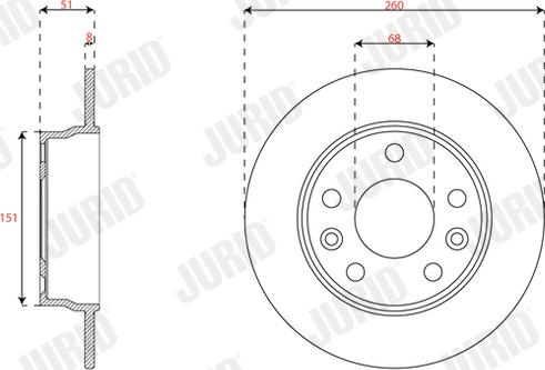 Jurid 563689JC - Тормозной диск autospares.lv