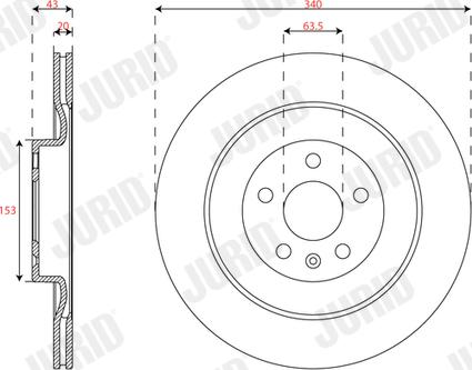 Jurid 563630JC - Тормозной диск autospares.lv