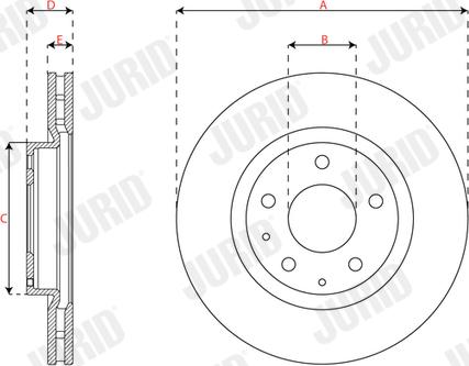 Jurid 563678JC - Тормозной диск autospares.lv