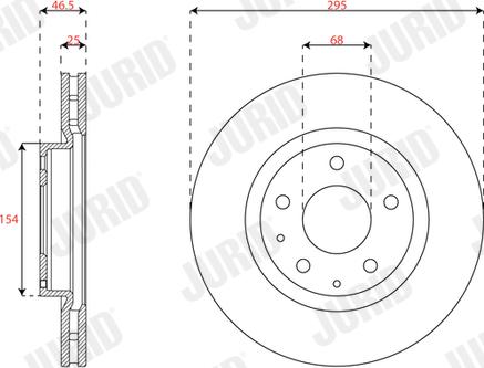 Jurid 563678JC - Тормозной диск autospares.lv