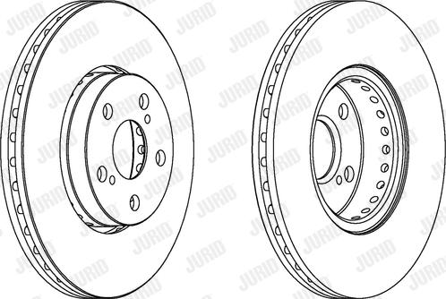 Jurid 563048JC-1 - Тормозной диск autospares.lv