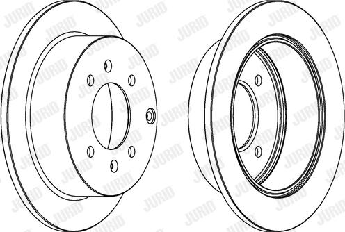 Jurid 563042J-1 - Тормозной диск autospares.lv