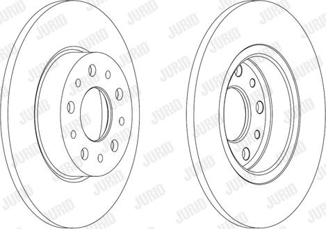 Jurid 563064JC-1 - Тормозной диск autospares.lv