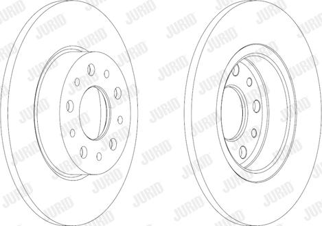 Jurid 563064JC - Тормозной диск autospares.lv