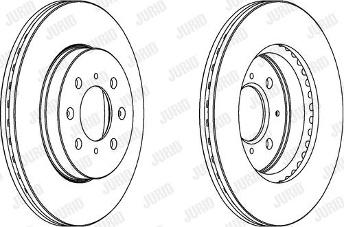 Jurid 563065JC-1 - Тормозной диск autospares.lv