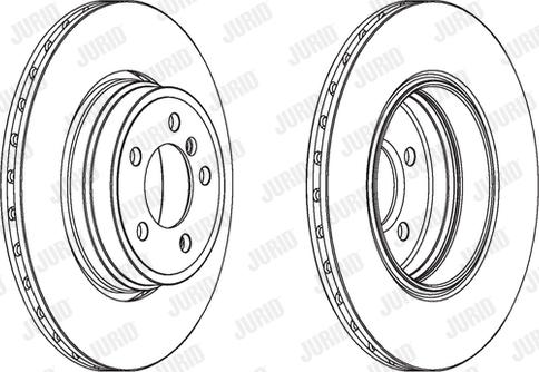 Jurid 563066JC-1 - Тормозной диск autospares.lv