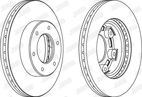 Jurid 563061JC-1 - Тормозной диск autospares.lv